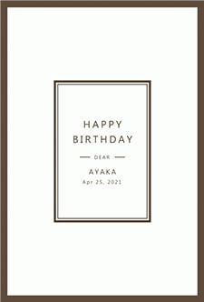 お誕生日